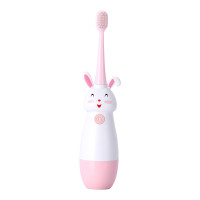 Happy Rabbit Детская ультразвуковая зубная щетка, розовая (от 3 до 12 лет)