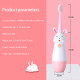 Happy Rabbit Children's ultrasonic toothbrush, pink (from 3 to 12 years)