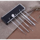 Diagnostic dental set of tools in a case, 6 pcs