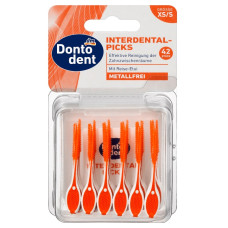 Dontodent Interdental Picks XS (S) Silicone toothpicks, 42 pcs + box