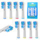 Dual Clean SB-417A STOCK - CA, USA 4 шт. Nozzles for the ORAL-B electric toothbrush