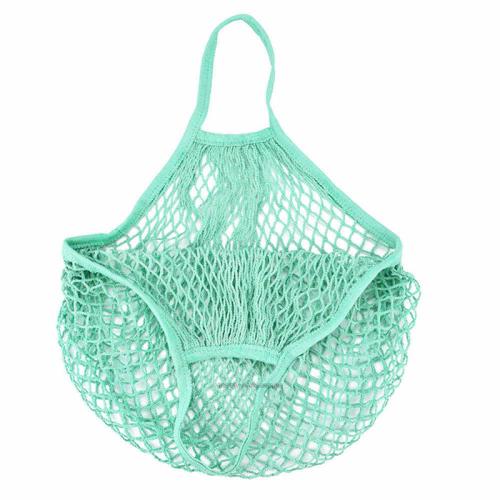 Eco bag made of mesh, turquoise