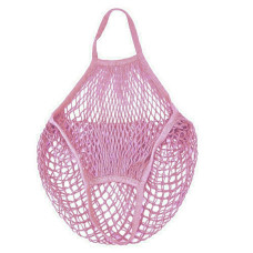 Eco mesh bag made of mesh, purple-pink