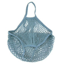 Eco bag bag made of mesh, blue-gray