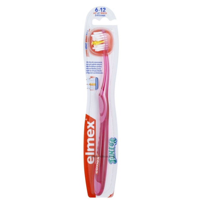 Elmex Junior Children's toothbrush (6-12 years), pink