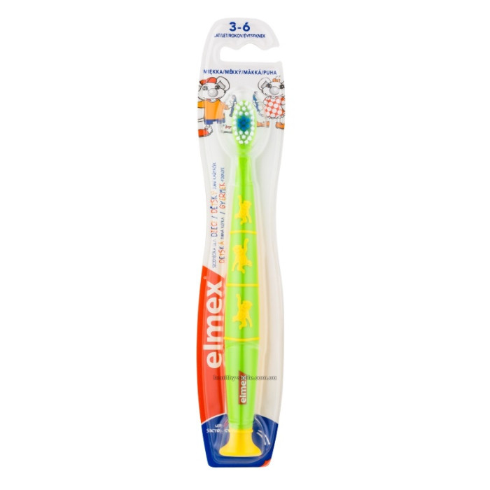 Elmex Kinder Children's toothbrush (3-6 years), light green