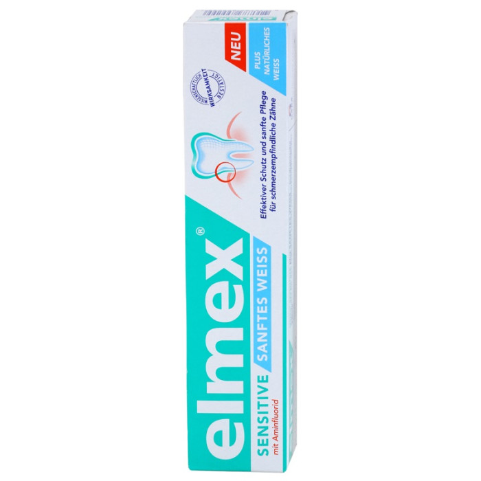 Elmex Sensitive Whitening Зубна паста для чутливих зубів з відбілюючим ефектом, 75 мл