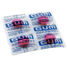 Gum Red Cote tablets for plaque indication, 4 pcs