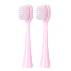 Happy Rabbit Nozzles for children's electric toothbrush Pink, 2 pcs
