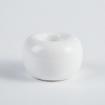 Ceramic toothbrush holder white