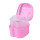 Container for storage of orthodontic structures and removable dentures, Pink