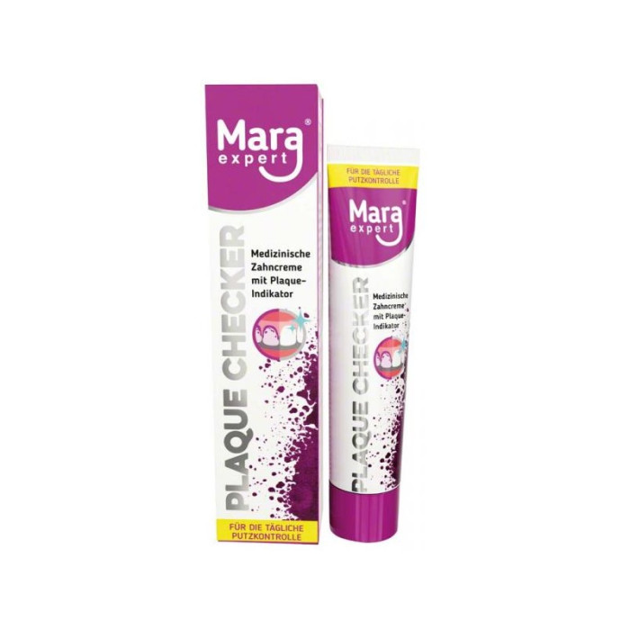 MaraExpert Plaque Checker Toothpaste with plaque indicator