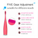 MCMEIICAO silicone electric ultrasonic toothbrush, red