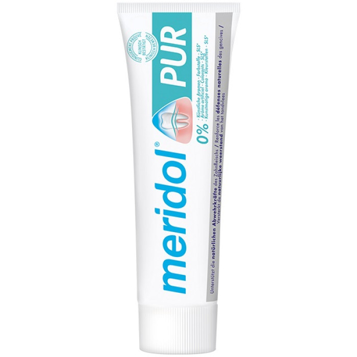 Meridol PUR Зубна паста без барвників і лаурилсульфату натрію, 75 мл