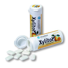 Miradent Xylitol Chewing Gum chewing gum for children, fresh fruit, 30 pcs