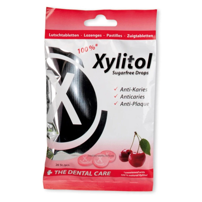 Miradent Xylitol Drops льодяники з ксилитом, смак вишні, 26 шт