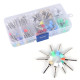 Set of brushes for polishing teeth, nylon, colored, 100 pcs