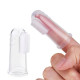 Fingertip children's toothbrush for toddlers + transparent case