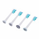 Nozzles for electric toothbrush Philips Sonicare, white 4 pcs.