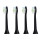 Nozzles for electric toothbrush Philips Sonicare, black 4 pcs.