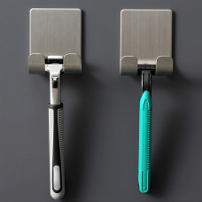 Stainless steel wall razor holder