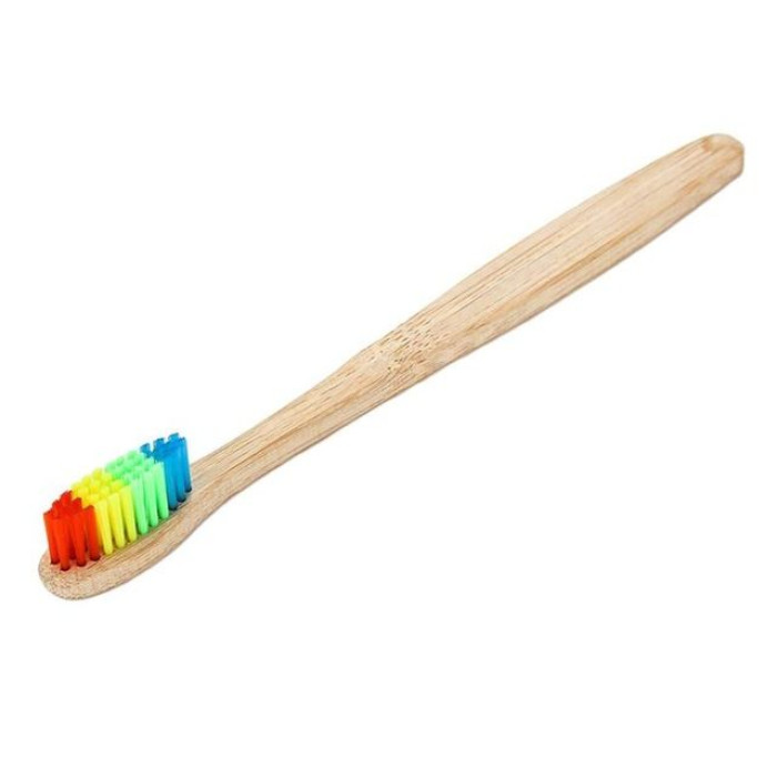 Newday бамбукова зубна щітка, середньої жорсткості, різнобарвна