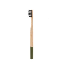 Newday bamboo toothbrush is soft, green