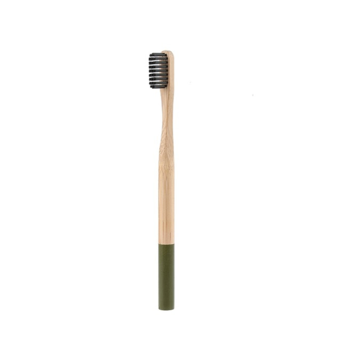 Newday бамбукова зубна щітка мяка, зелена
