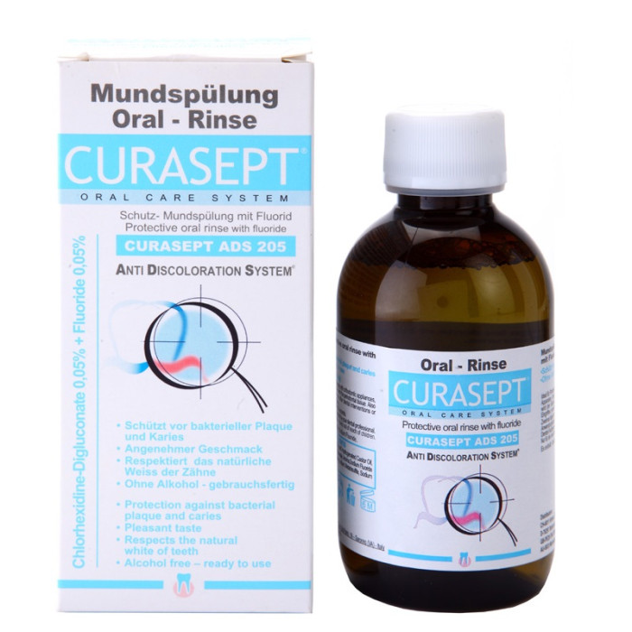Curaprox Curasept 0.05% rinse aid chlorhexidine (200 ml) ADS 205