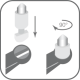 paro M39 Toothbrush, medium hardness with a single-beam nozzle