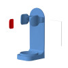 Electric toothbrush holder, blue