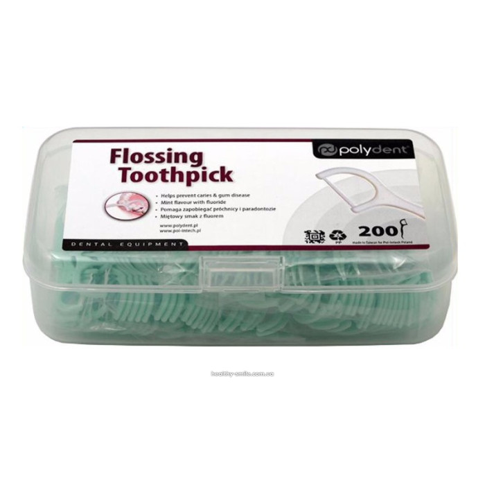 PolyDent Flossing Toothpick toothpicks, 200 pcs