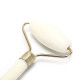 Roller facial massager jade, white