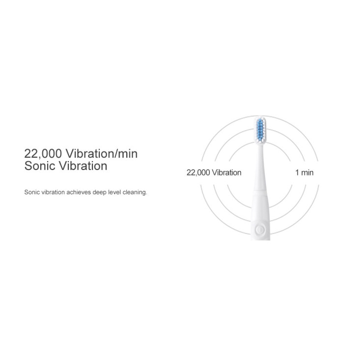 SEAGO SG-632 Portable ultrasonic toothbrush, gray