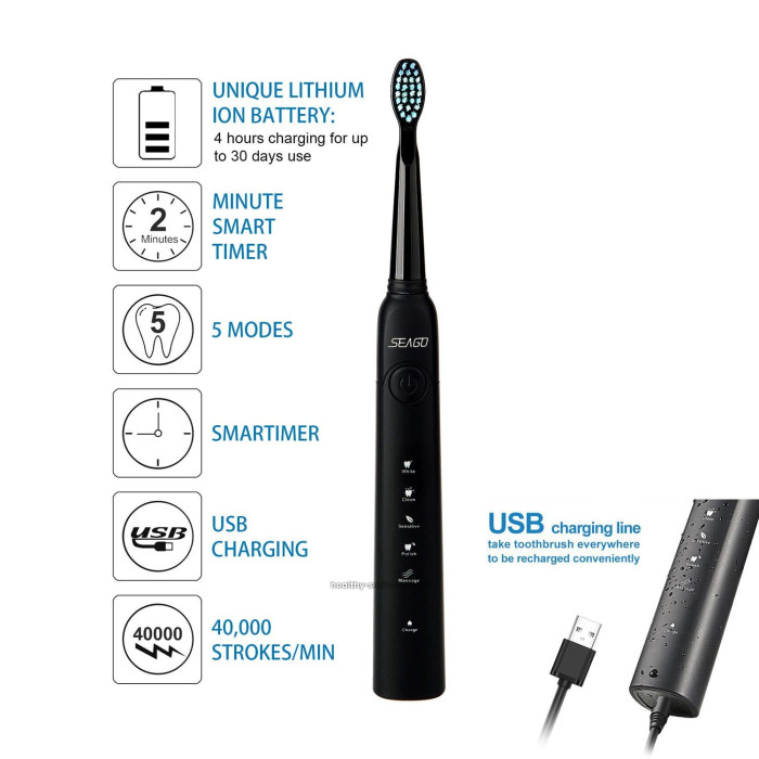 SEAGO SG-949 ultrasonic toothbrush