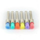 Щітки для полірування зубів, нейлонові, кольорові, 10 шт