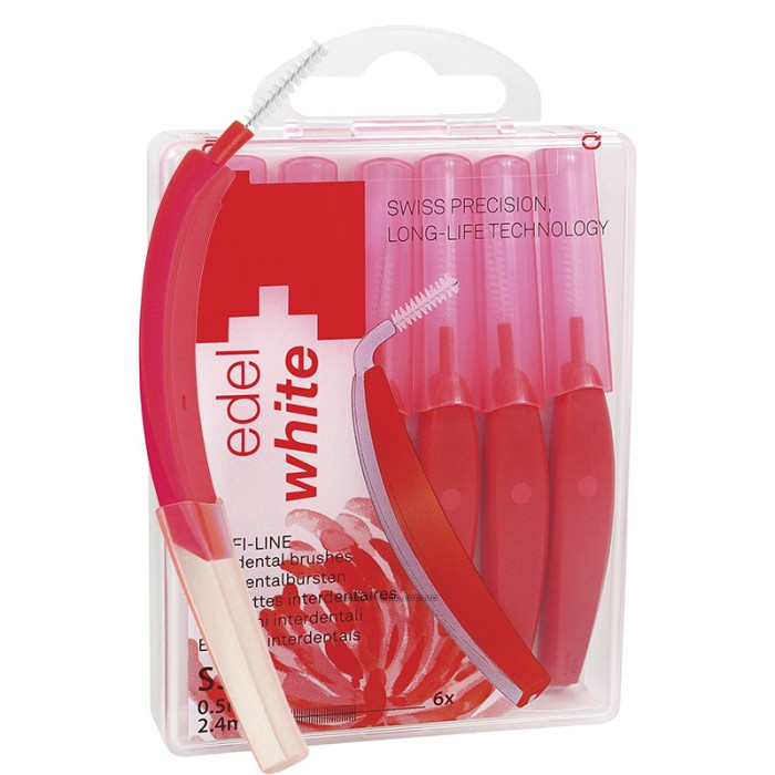 Profi-Line brushes for interdental spaces Edel White SS, 6 pcs