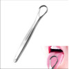 Stainless steel tongue scraper