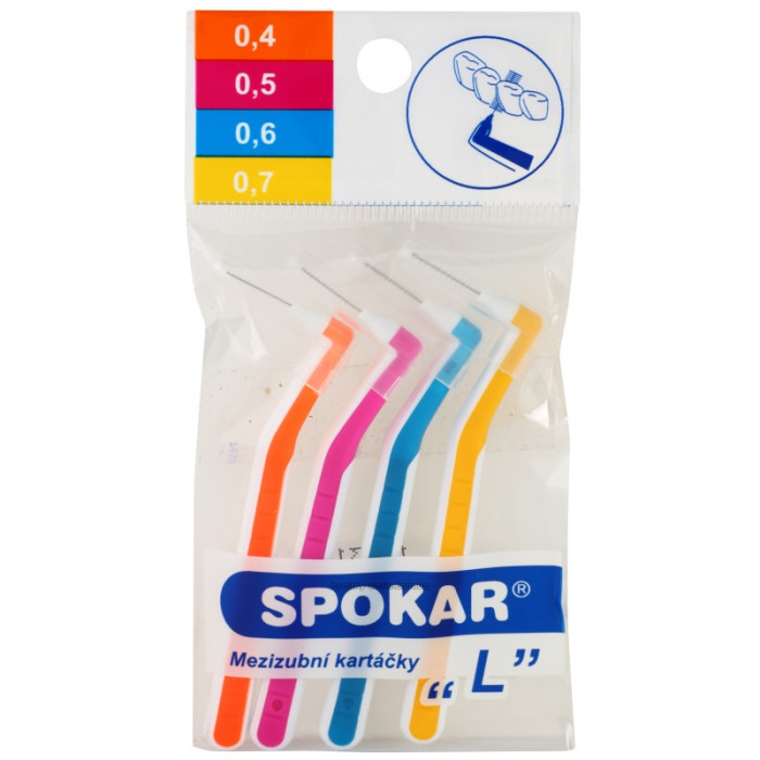 SPOKAR L interdental brushes mixture 4 pcs