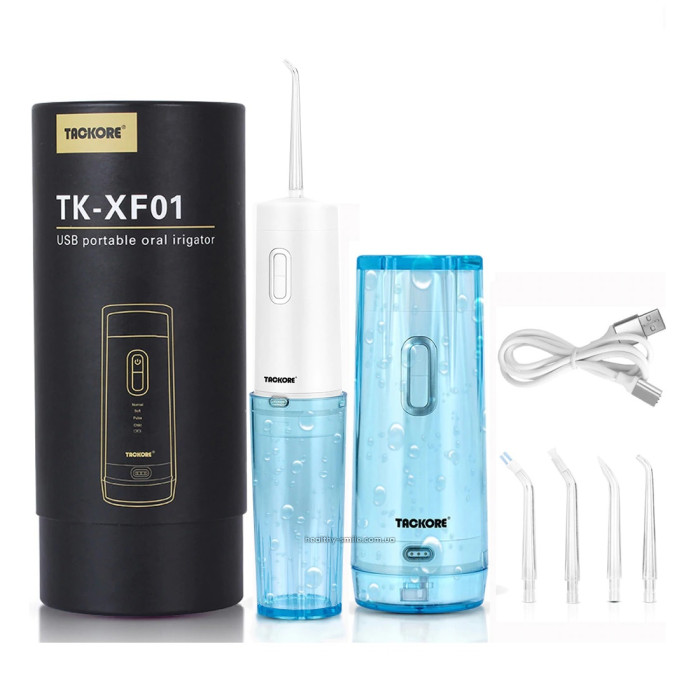 Tackore TK-XF01 Portable Irrigator for Oral Care, Blue