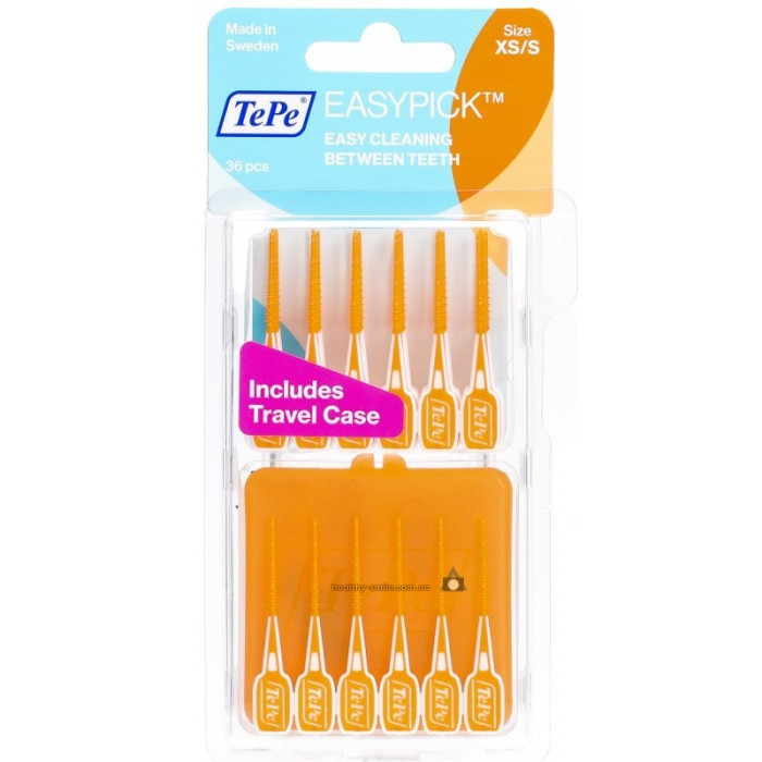 TePe EasyPick Silicone toothpicks XS (S), 36 pcs + box