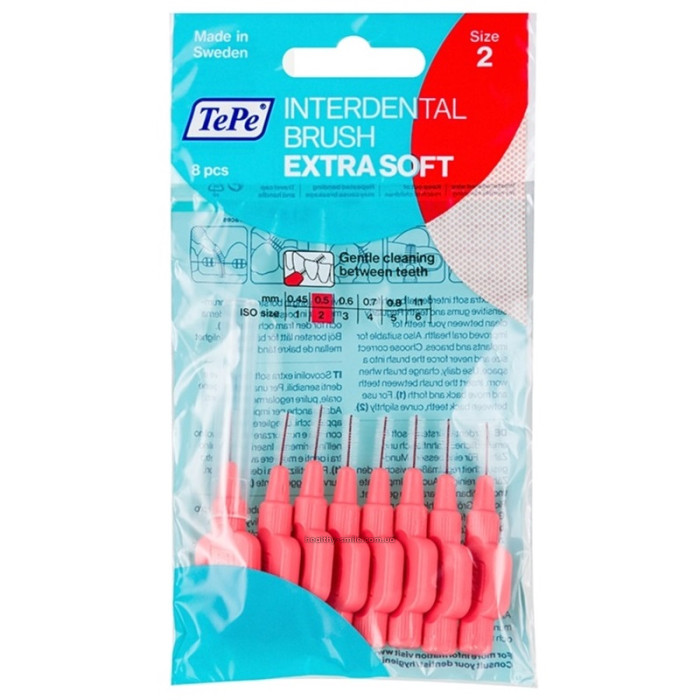 TEPE Interdental Brush Extra Soft 0,5 мм міжзубні щіточки 8 шт