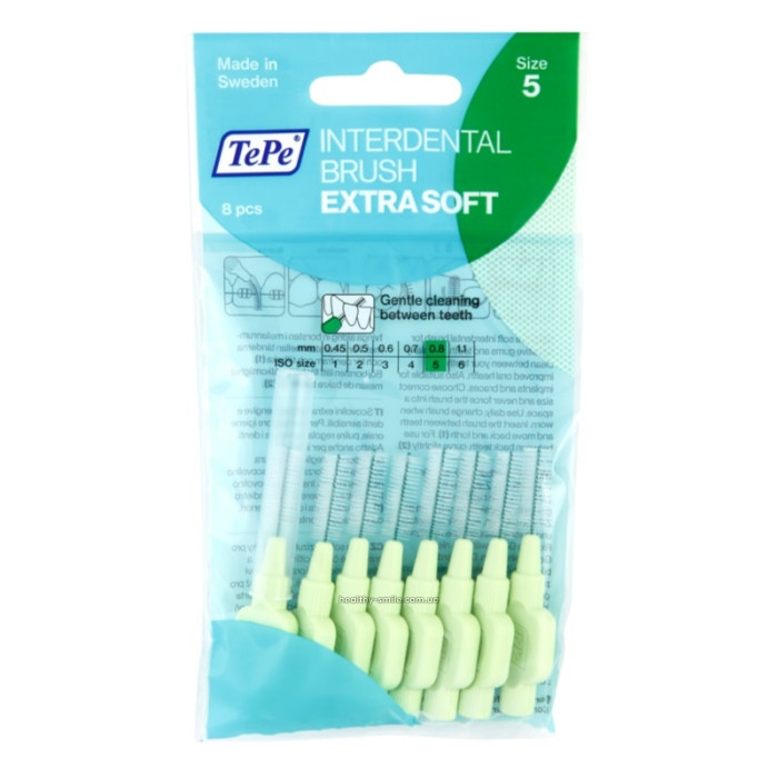 TEPE Interdental Brush Extra Soft 0.8 mm interdental brushes 8 pcs
