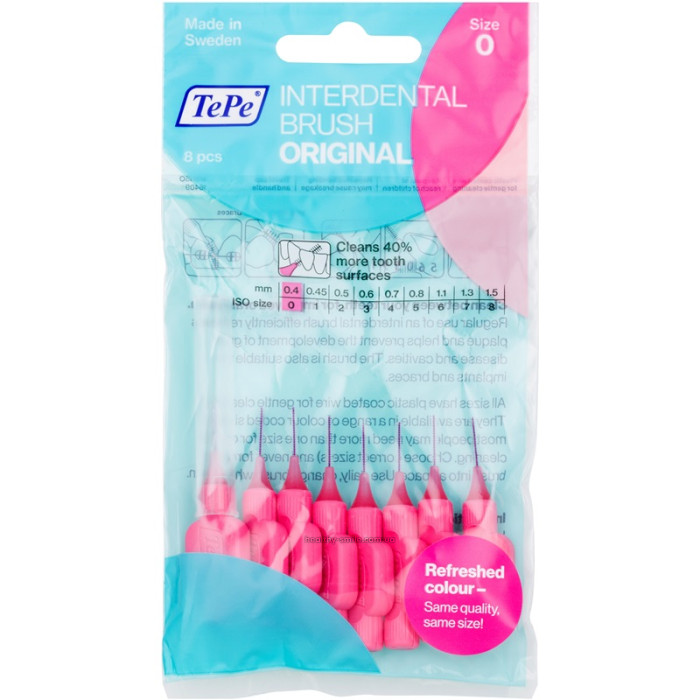 TEPE Interdental Brush Original 0.4 mm interdental brushes 8 pcs