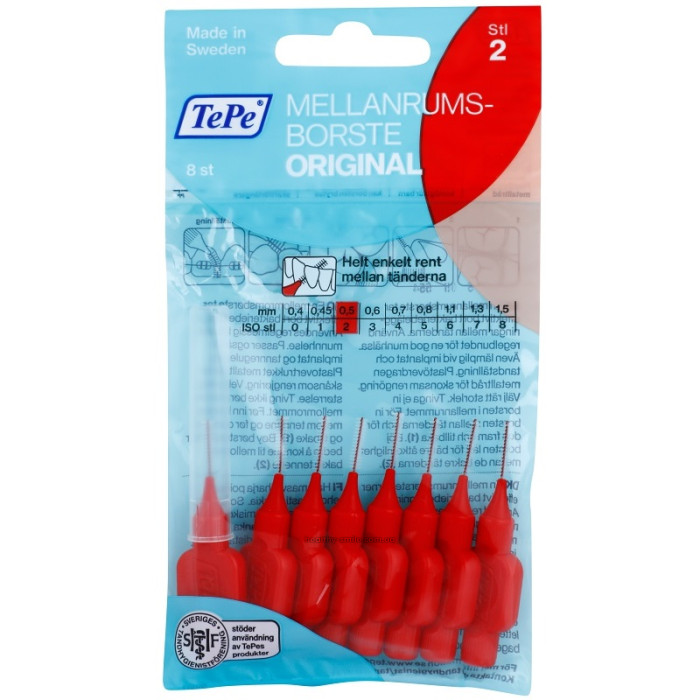 TEPE Interdental Brush Original 0.5 mm interdental brushes 8 pcs