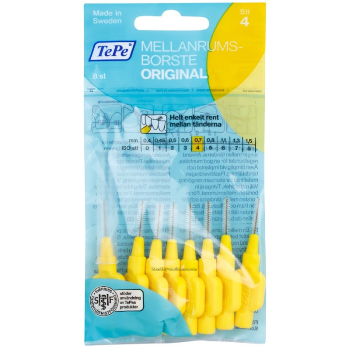 TEPE Interdental Brush Original 0.7 mm interdental brushes 8 pcs