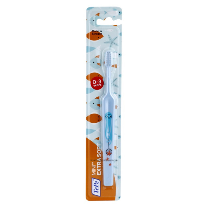 Tepe Mini toothbrush for children from 0 to 3 years old, extra soft, blue