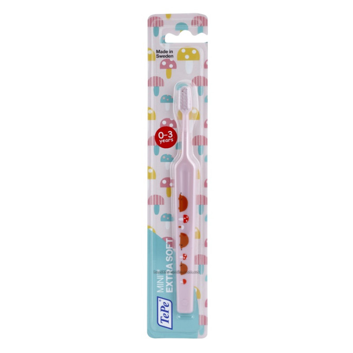 Tepe Mini toothbrush for children from 0 to 3 years, extra soft, pink