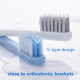 Y-kelin orthodontic toothbrush + interdental brush, white