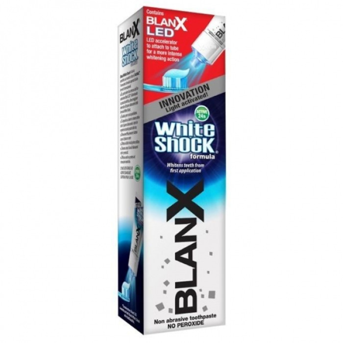 BlanX White Shock відбілююча Зубна паста з Led ковпачком, 75 мл